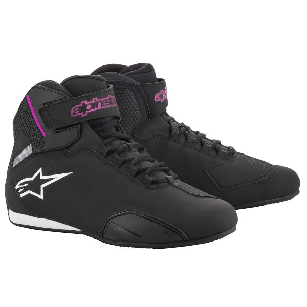 Motorrad Sportschuhe Alpinestars Stella Sektor Black Fuchsia