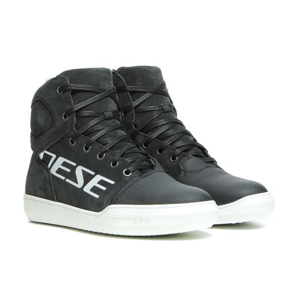 Motorrad Sportschuhe Dainese York D-Wp Lady Dark Carbon White