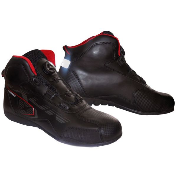 Motorrad Sportschuhe Ixon Zebra Black Red