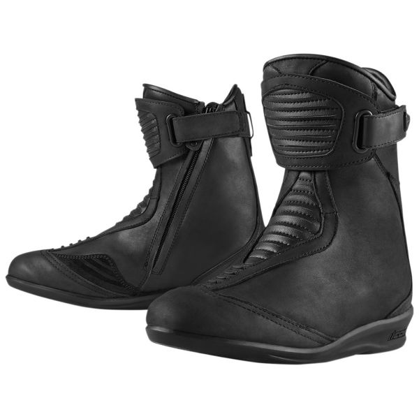 Motorradstiefel ICON 1000 Eastside Women Boot Black