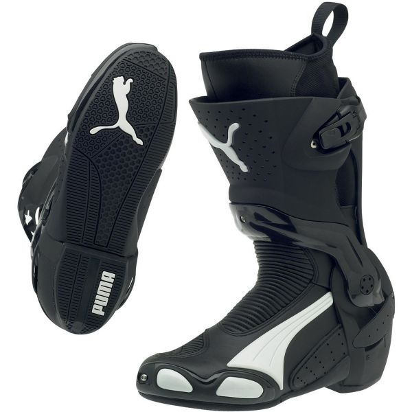 Motorradstiefel Puma 1000 V4 Black White versandbereit | iCasque.de