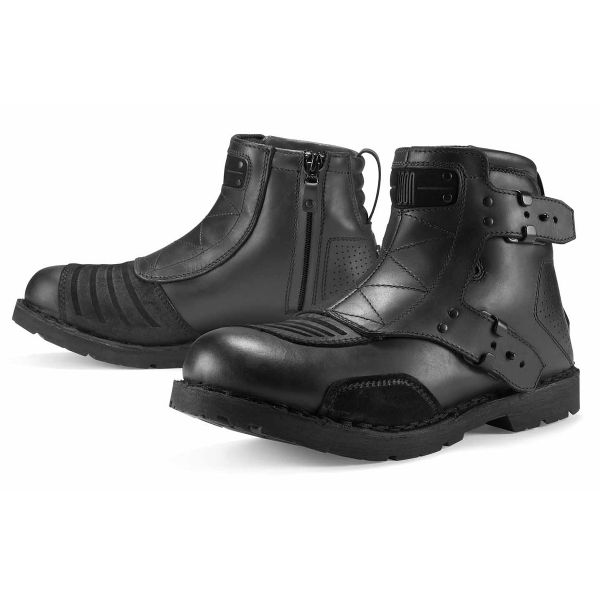 Motorradstiefel ICON El Bajo Johnny Black