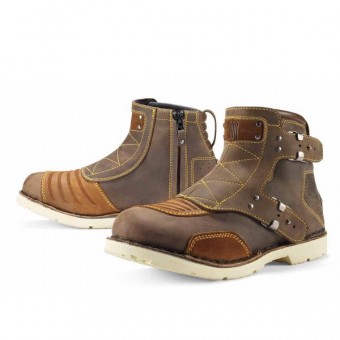 Motorradstiefel ICON El Bajo Oiled Brown