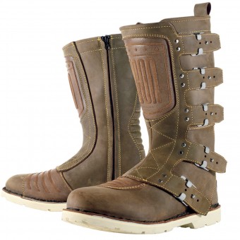 Motorradstiefel ICON Elsinore Oiled Brown
