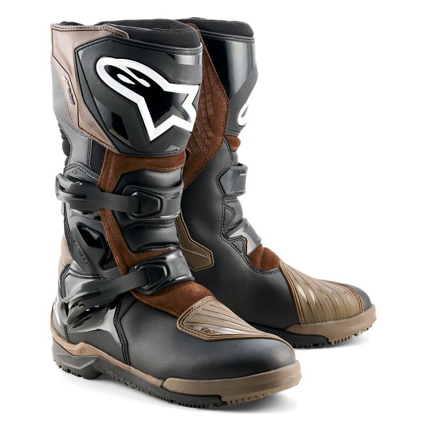 Motorradstiefel Alpinestars Corozal V2 Adventure Drystar Brown Black