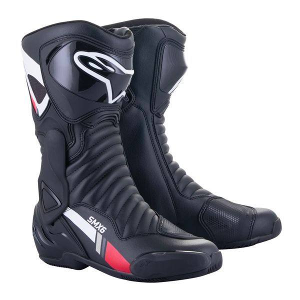 Motorradstiefel Alpinestars SMX-6 V2 Black White Grey