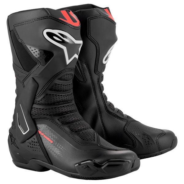Motorradstiefel Alpinestars SMX-6 V3 Black Red Fluo Motorradstiefel Alpinestars SMX-6 V3 Black Red Fluo