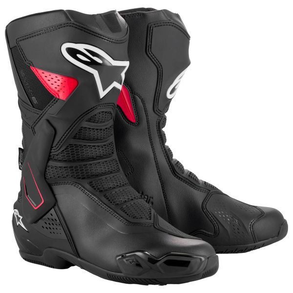 Motorradstiefel Alpinestars SMX-6 V3 Drystar Black Red Motorradstiefel Alpinestars SMX-6 V3 Drystar Black Red