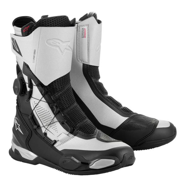 Motorradstiefel Alpinestars SP-X Boa Black Silver Motorradstiefel Alpinestars SP-X Boa Black Silver