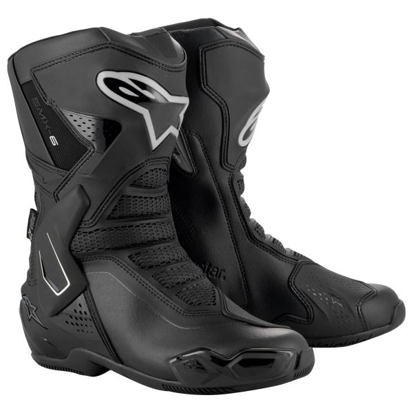 Motorradstiefel Alpinestars Stella SMX-6 V3 Drystar Black Silver Motorradstiefel Alpinestars Stella SMX-6 V3 Drystar Black Silver