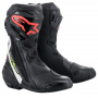 Motorradstiefel Alpinestars Supertech R Boot Black White Red Fluo Yellow