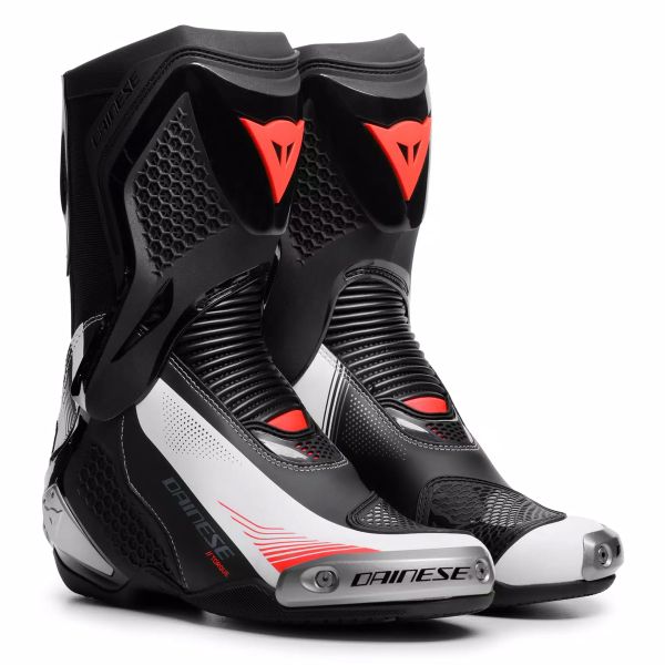 Motorradstiefel Dainese Torque 4 Woman Black White Red Fluo