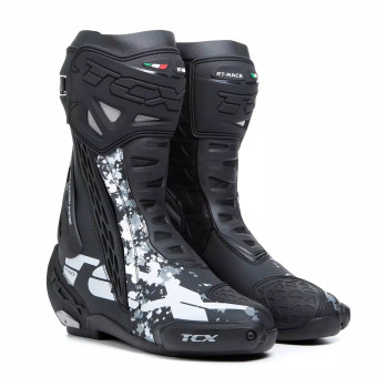 Motorradstiefel TCX RT-Race Black White Grey Motorradstiefel TCX RT-Race Black White Grey