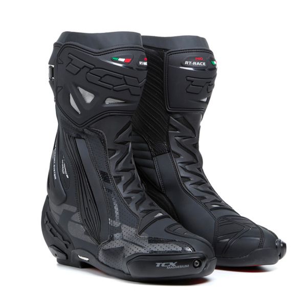 Motorradstiefel TCX RT-Race Pro Air Black Reflex Motorradstiefel TCX RT-Race Pro Air Black Reflex