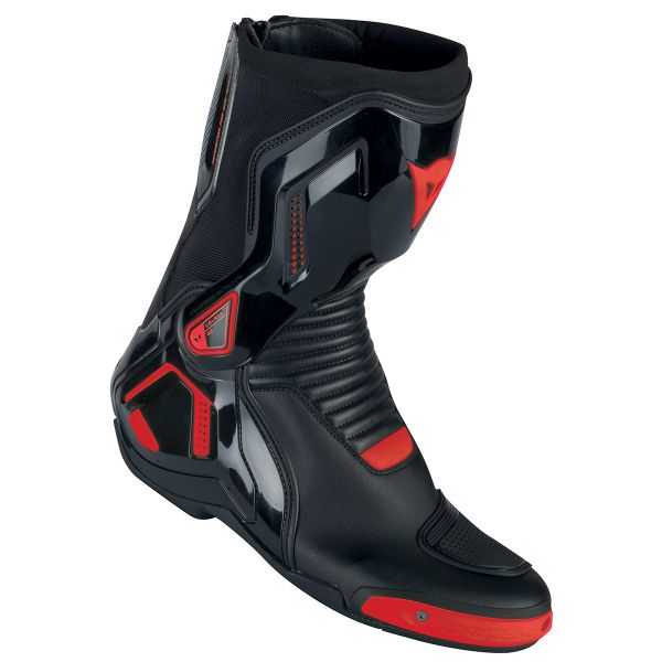 Motorradstiefel Dainese Course D1 Out Black Fluo Red