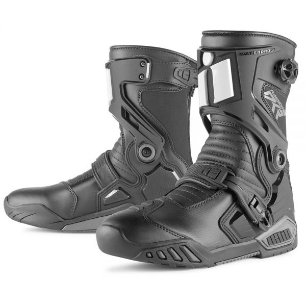 Motorradstiefel ICON DKR Boot Black