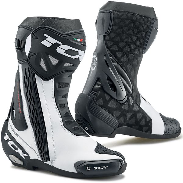 Motorradstiefel TCX RT-Race White Black