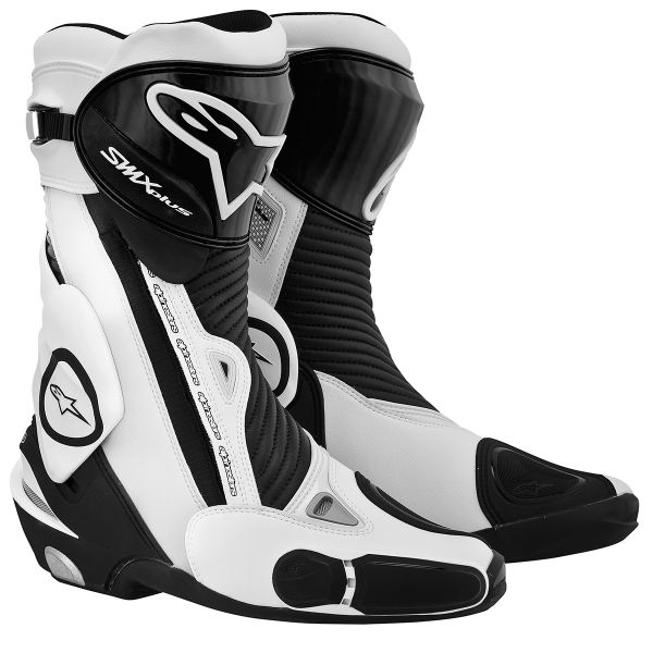 Motorradstiefel Alpinestars SMX Plus Black White