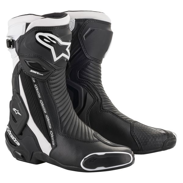 Motorradstiefel Alpinestars SMX Plus V2 Black White