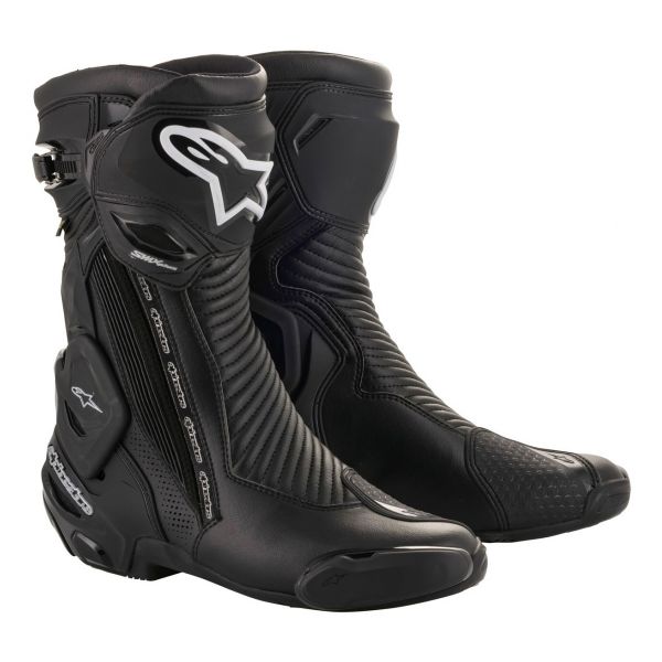 Motorradstiefel Alpinestars SMX Plus V2 Gore-Tex Black Silver