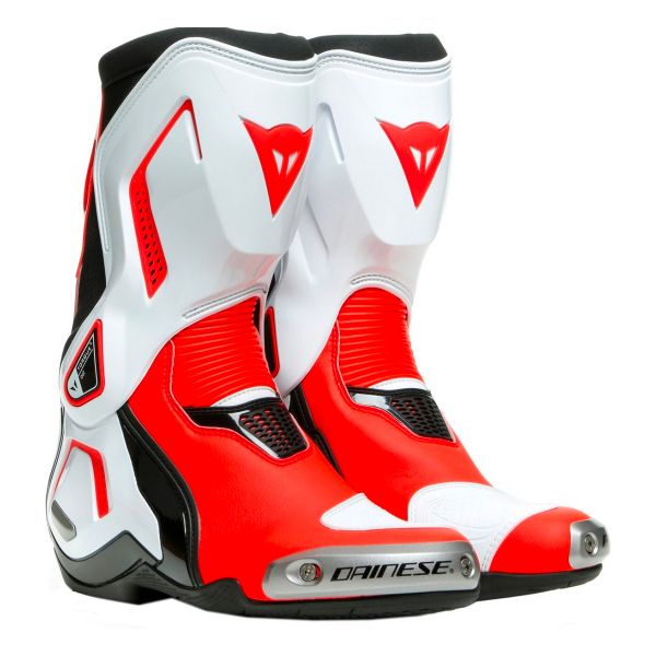 Motorradstiefel Dainese Torque 3 Out Lady Black White Fluo Red