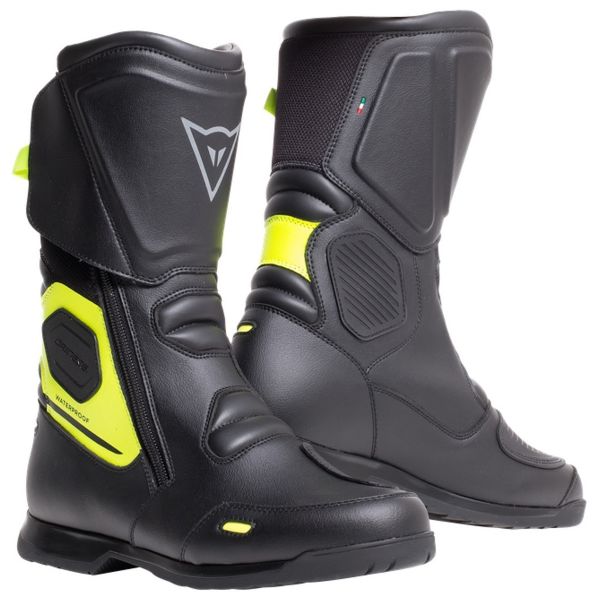 Motorradstiefel Dainese X-Tourer D-WP Black Fluo Yellow
