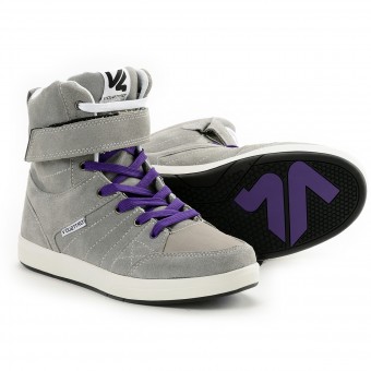 Motorradschuhe V'Quattro Milano Sunday Ride Grau