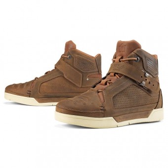 Motorradschuhe ICON Truant Oiled Brown