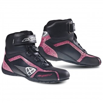 Motorrad Sportschuhe Ixon Assault Lady Schwarz Rosa