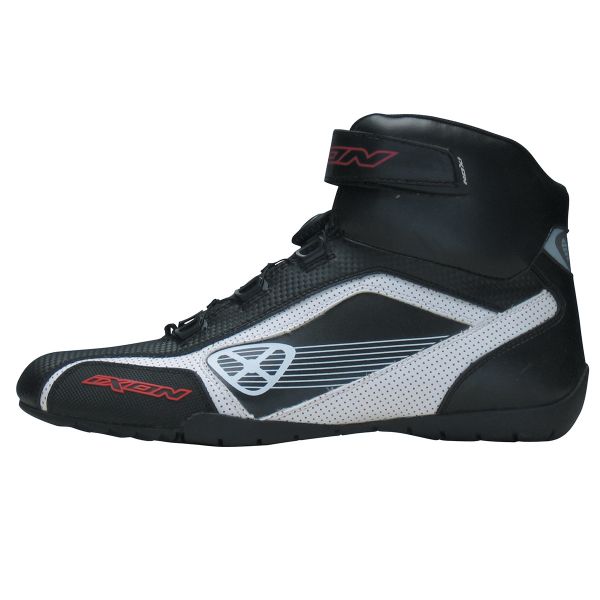 Motorrad Sportschuhe Ixon Assault Schwarz Wei� Rot