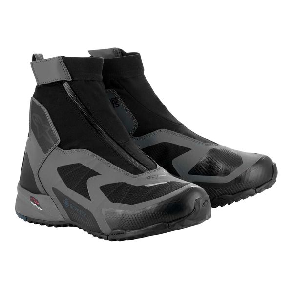 Motorradschuhe Alpinestars CR-8 Gore-Tex Black Dark Grey Petrol Blue Motorradschuhe Alpinestars CR-8 Gore-Tex Black Dark Grey Petrol Blue