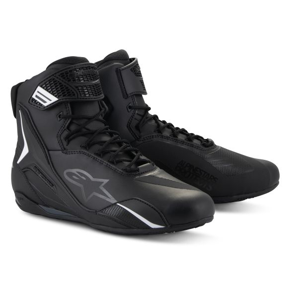 Motorradschuhe Alpinestars Faster 4 Black White Motorradschuhe Alpinestars Faster 4 Black White