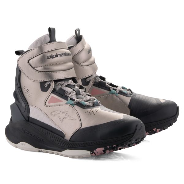 Motorradschuhe Alpinestars Speedstreet Ecru Coral Black Aqua