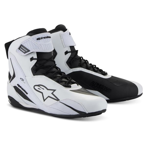Motorradschuhe Alpinestars Stella Faster 4 White Black Motorradschuhe Alpinestars Stella Faster 4 White Black
