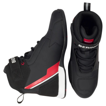 Motorradschuhe Bering Jag Black White Red