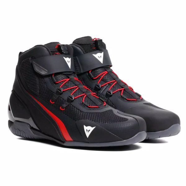 Motorradschuhe Dainese Herian Air Black Red Lava