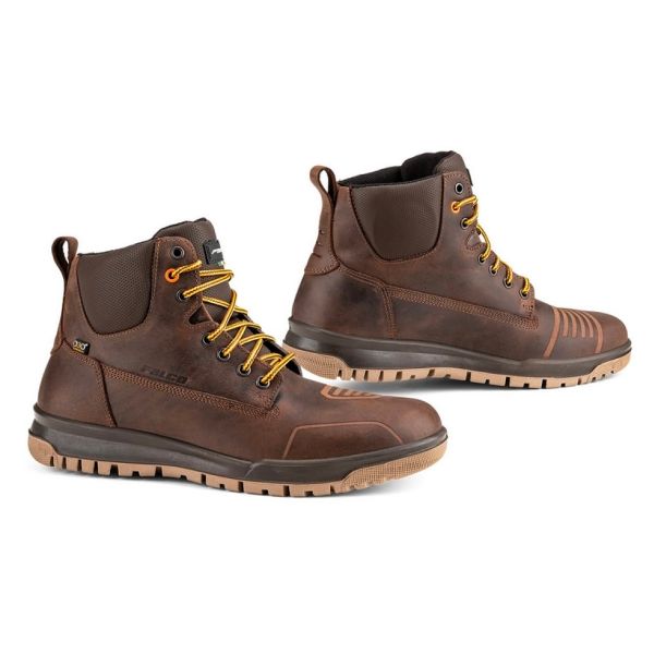 Motorradschuhe Falco Patrol D3O Dark Brown