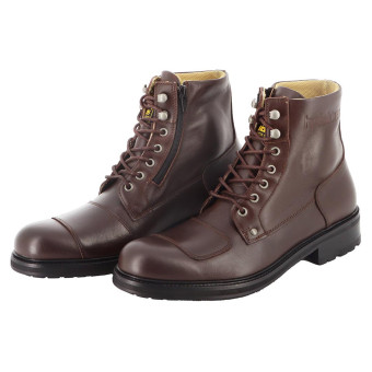 Motorradschuhe Helstons Prairie Vibram Leather Brown