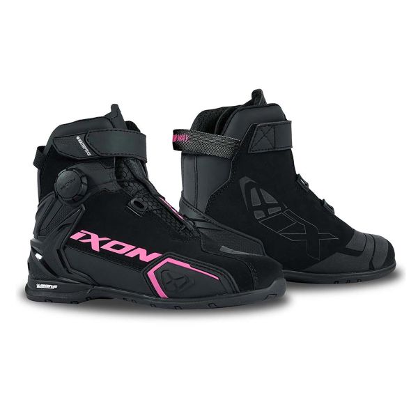 Motorradschuhe Ixon Bull 2 WP Lady Black Fushia