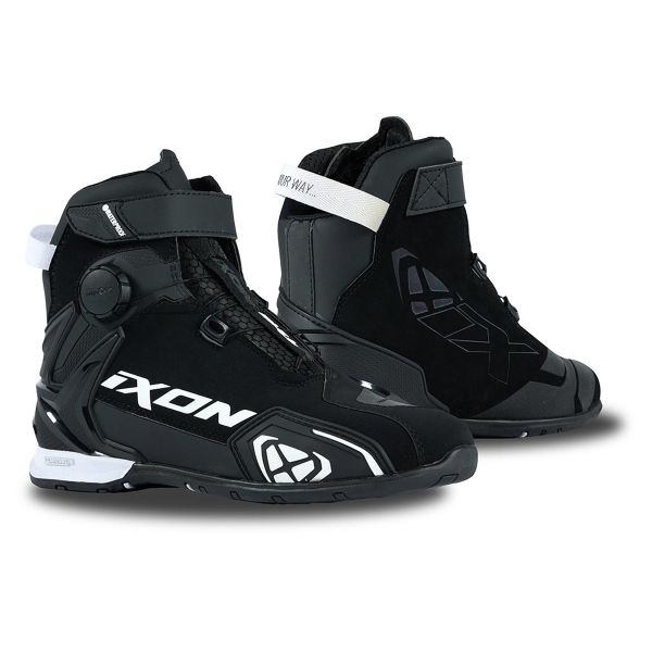 Motorradschuhe Ixon Bull 2 WP Lady Black White