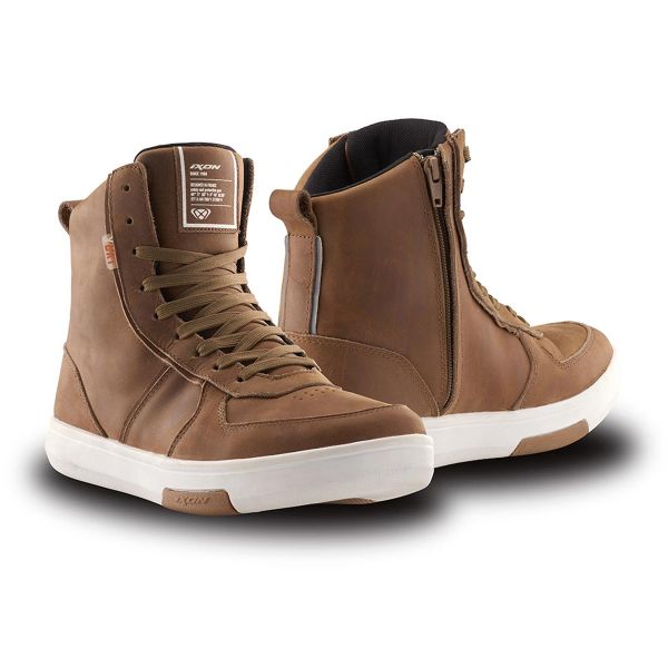 Motorradschuhe Ixon Ghost WP Brown
