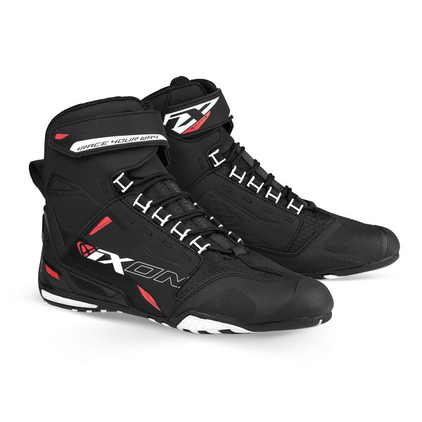 Motorradschuhe Ixon Killer Black White Red