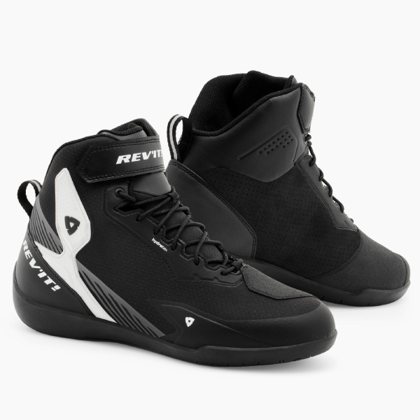 Motorradschuhe REV'IT G-Force 2 H2O Black White