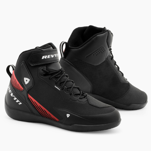 Motorradschuhe REV'IT G-Force 2 H2O Black Neon Red