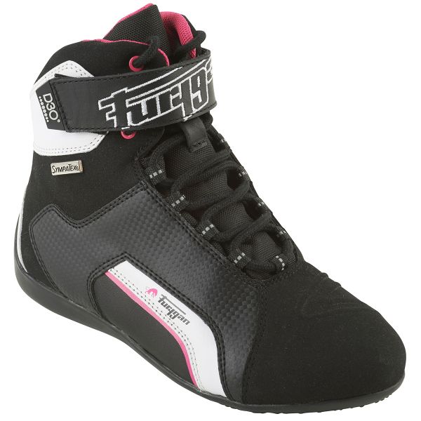 Motorradschuhe Furygan Jet Lady D30 Sympatex Schwarz Rosa