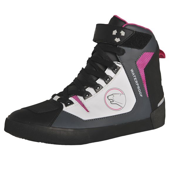 Motorrad Sportschuhe Bering Lady Swinton Grau Wei� Fushia