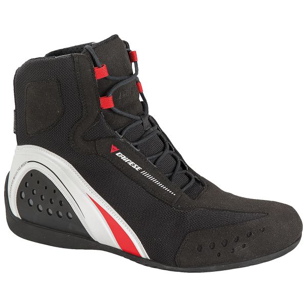 Motorradschuhe Dainese Motorshoe D-WP Black White Red
