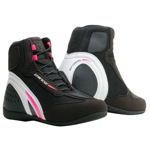 Motorradschuhe Dainese Motorshoe D1 Air Lady Black White Fuchsia