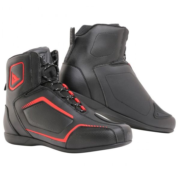 Motorradschuhe Dainese Raptors Black Fluo Red