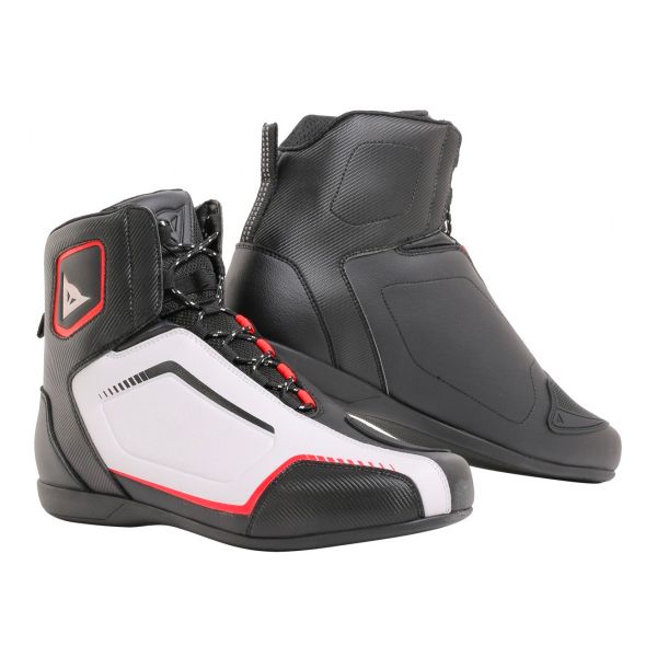 Motorradschuhe Dainese Raptors Black White Lava Red